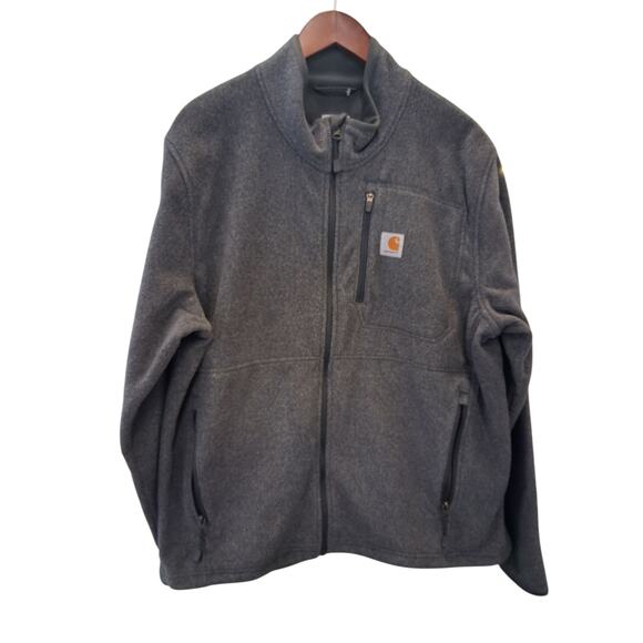 Carhartt Mens size Large Fleece Full Zip Gorpcore Utility Cozy Workwear Jacket - Picture 10 of 11